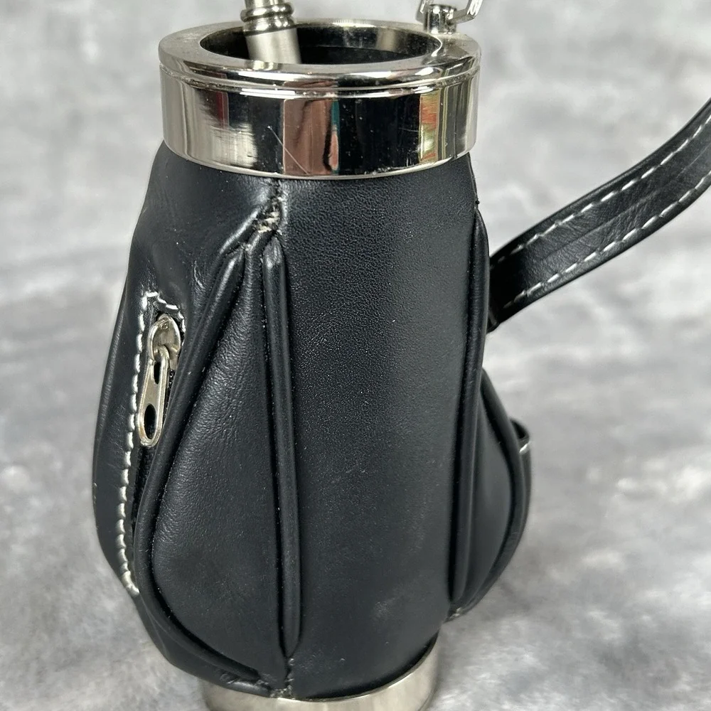 Things Remembered Leather Golf Bag Pen/Pencil Holder Desk Office Decor Engraved